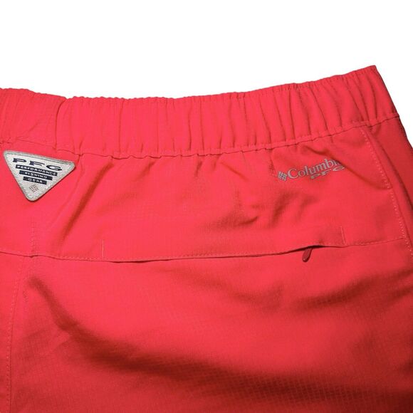 Columbia PFG Performance Fishing Gear Shorts Women's Size XL Pink Nylon - Picture 3 of 4